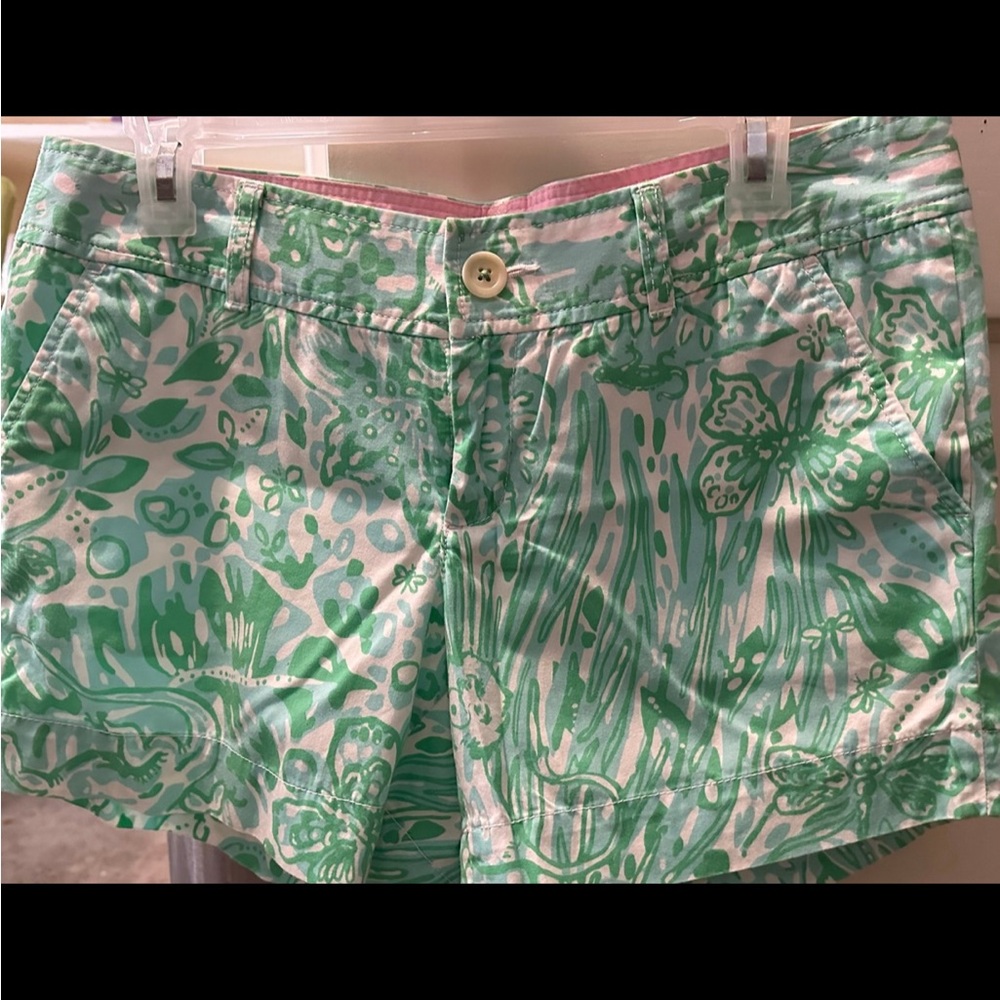 Lilly Pulitzer Callahan Green Patterned Women's Shorts